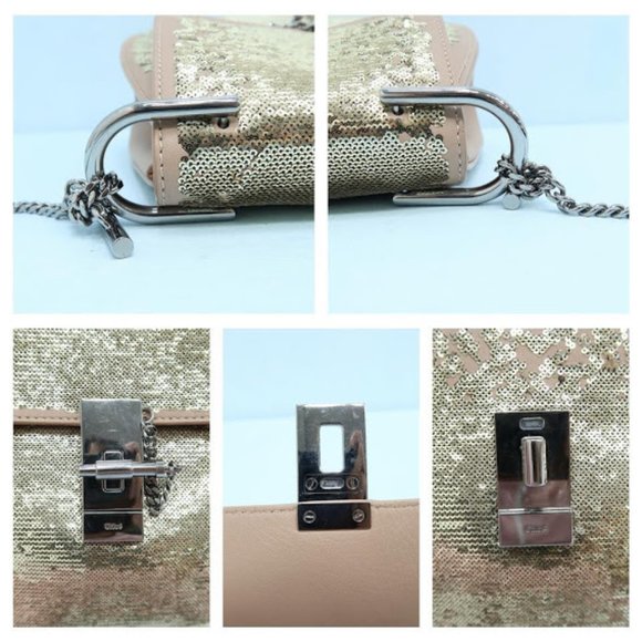 SOLD Chloe Medium Sequin Drew Bag - Picture 6 of 8